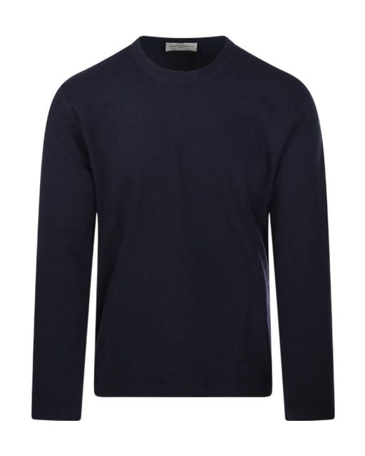 Officine Generale Blue Officine Générale Crew Neck Knitwear for men