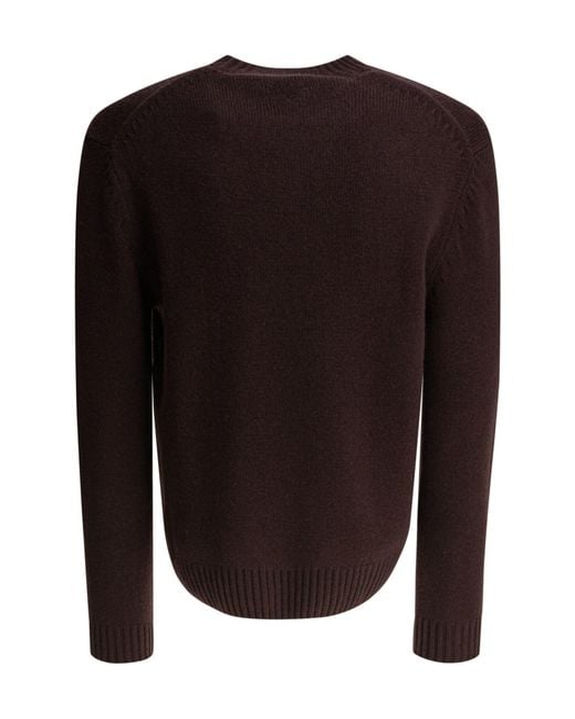 Tom Ford Black Long-Sleeved Crewneck Jumper for men