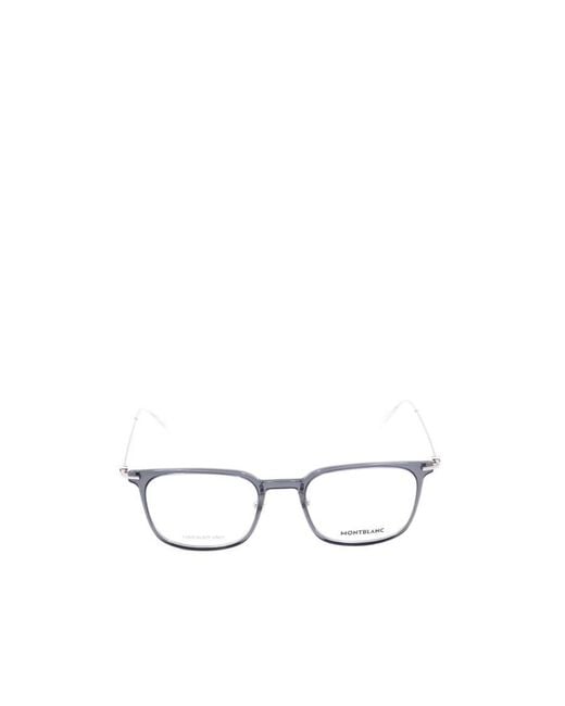 Montblanc White Eyewear Lexington Glasses