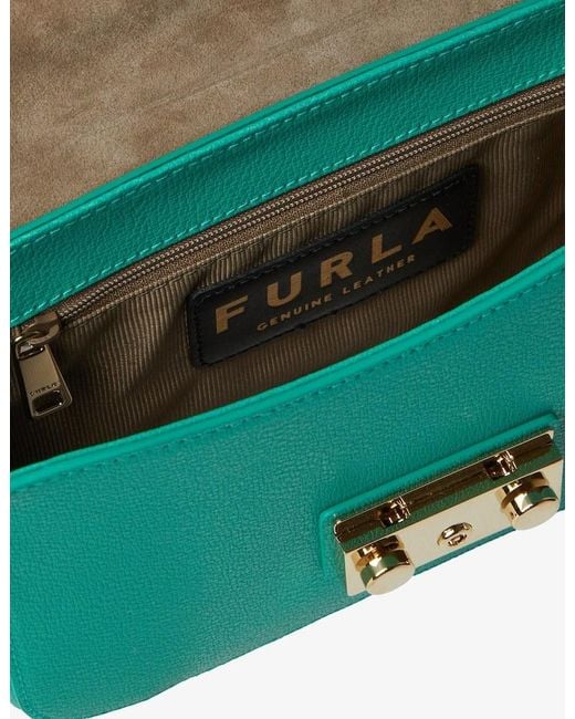 Furla Blue Logo Shoulder Bag