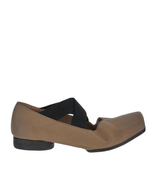 Uma Wang Multicolor Square Head Ballet Shoes