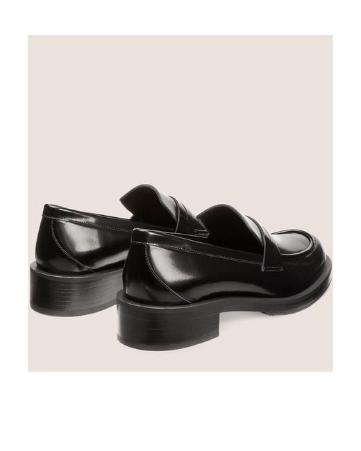 Stuart Weitzman Black Palmer Slip-On Loafers