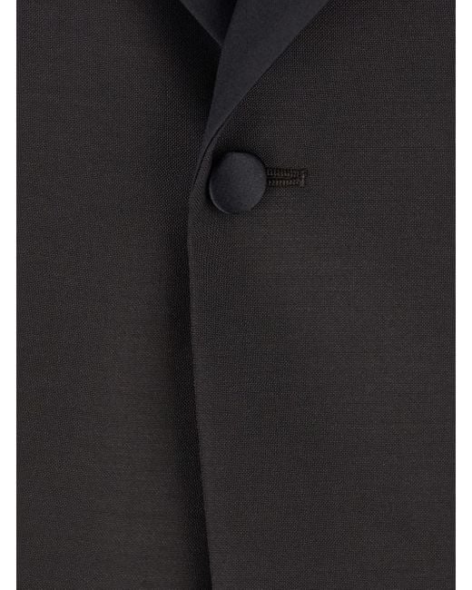 Emporio Armani Black Long Sleeve Blazer for men