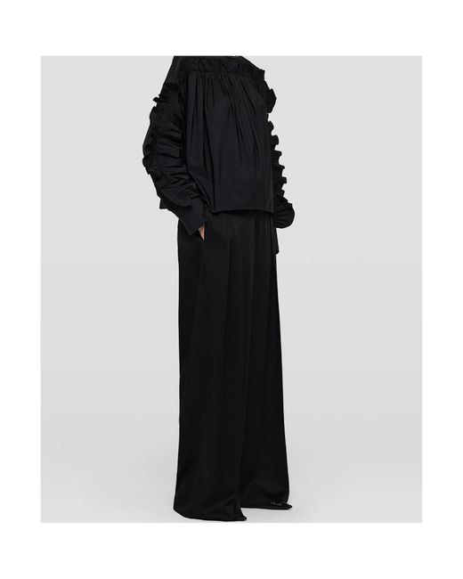 Jil Sander Black High Waist Tailored Trousers