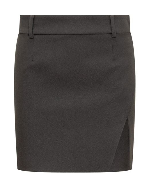 Off-White c/o Virgil Abloh Black High Waisted Tailored Mini Skirt