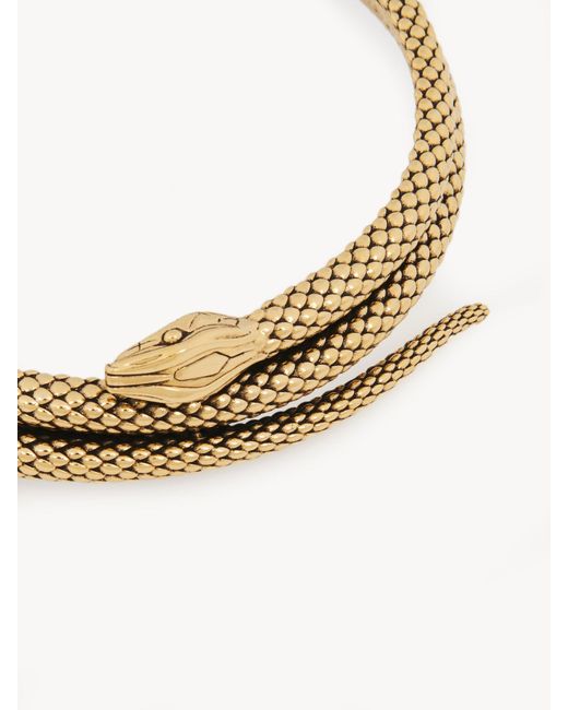 Chloé White Chloé Vintage Snake Shape Choker Necklace
