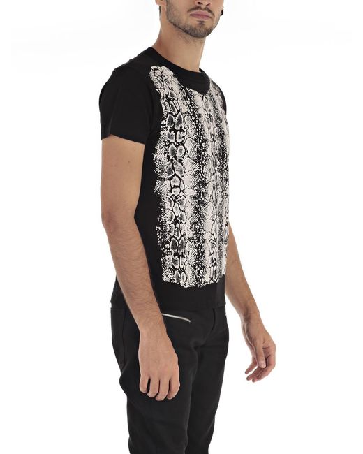Saint Laurent Black Print T-Shirt for men