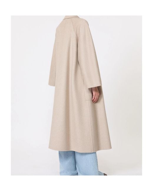 Max Mara Natural Ludmilla Belted Long Coat