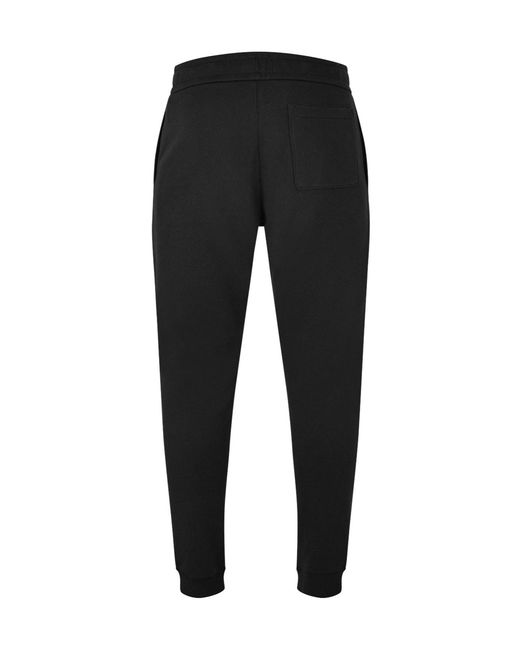 Moncler Black Solid Color Cuffed Sweatpants for men