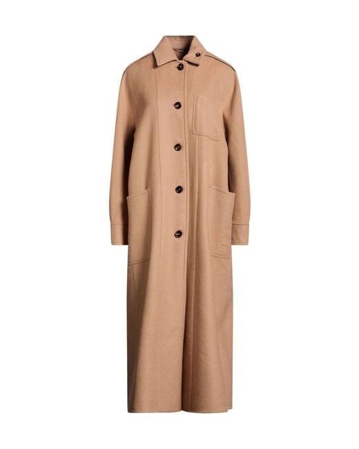 Max Mara Natural Solid Color Coats