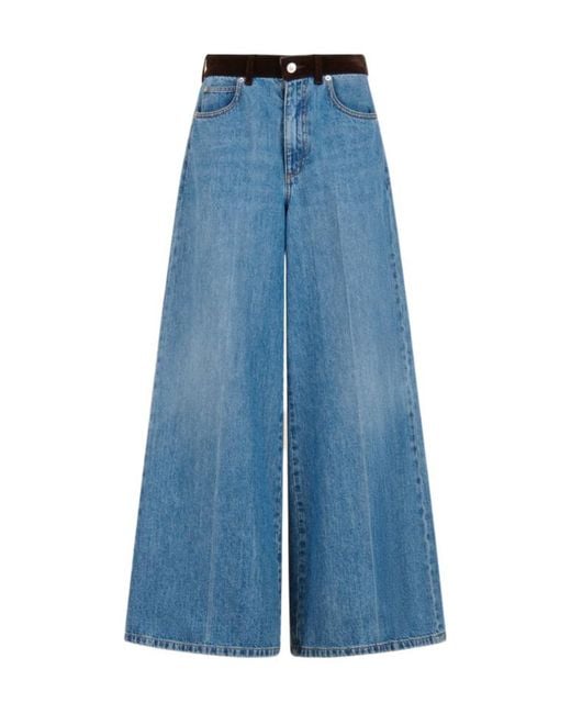 Marni Blue Wide Leg Jeans