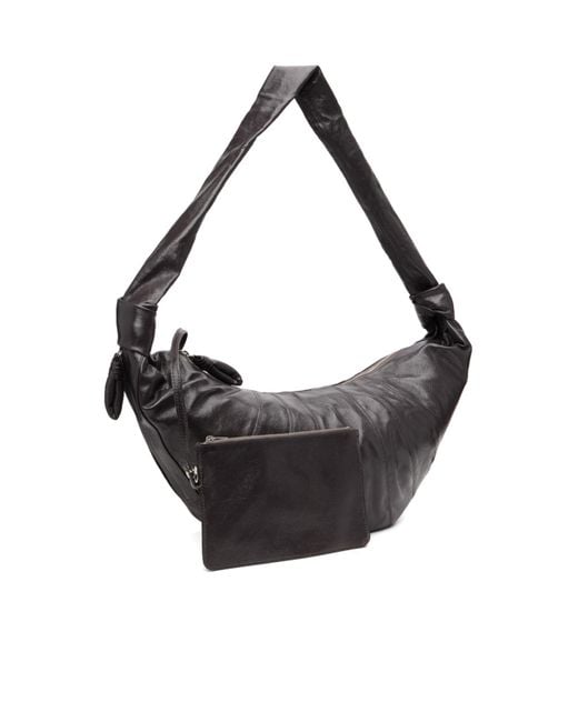 Lemaire Gray Taupe Large Croissant Bag