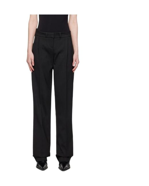 Coperni Black Straight-Leg Tailored Trousers