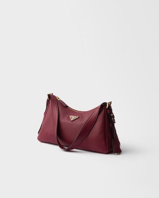 Prada Red Aimée Medium Leather Shoulder Bag