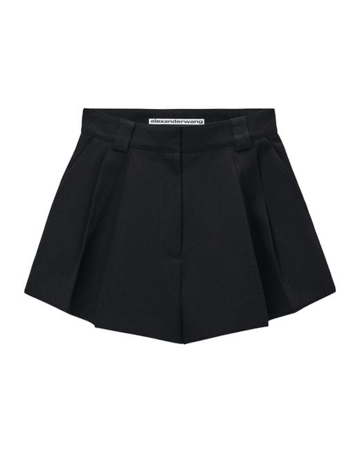 Alexander Wang Black Flared Shorts