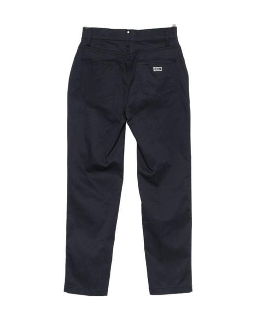 Liu Jo Blue Logo Patch Trousers