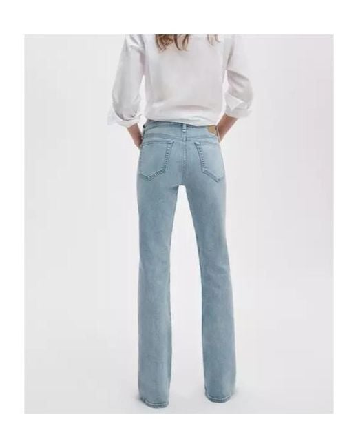 Rag & Bone Blue Faded-Effect Jeans