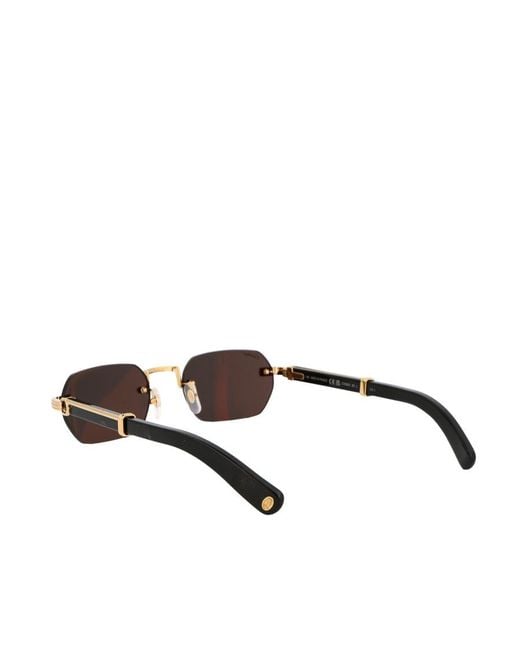 Cartier White Rectangle Frame Sunglasses for men