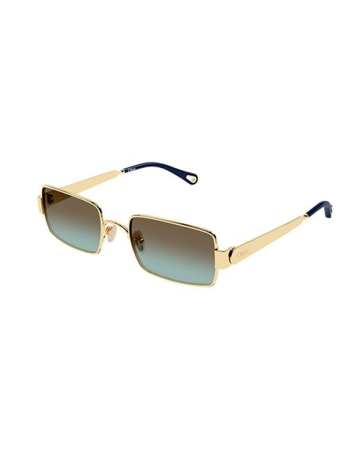 Chloé Multicolor Chloé Eyewear Rectangle Frame Sunglasses