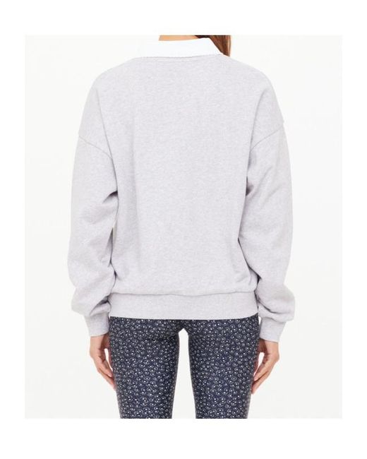The Upside Gray Pascal Collared Sweatshirt