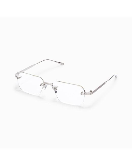 Akoni White Frameless Plain Mirror for men