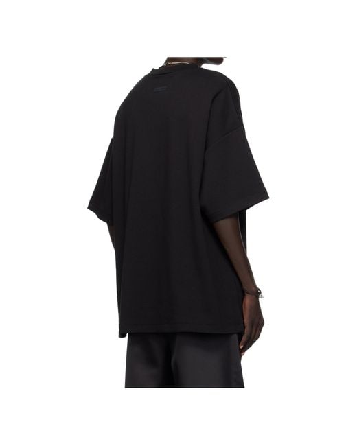 Fear Of God Black 90S Fit Pique Crew-Neck T-Shirt for men