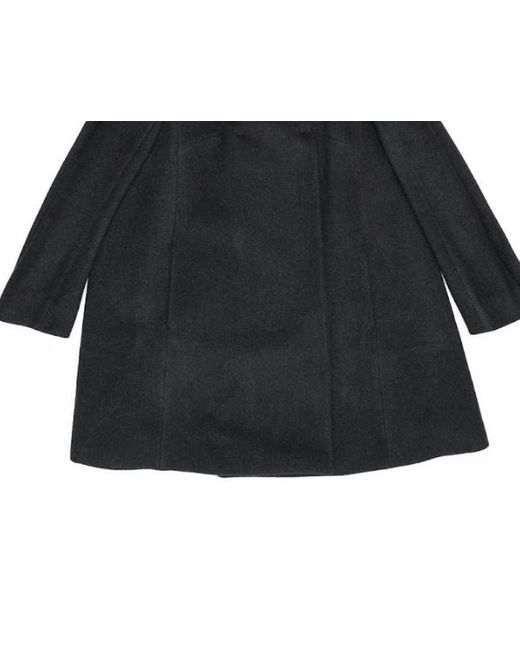Max Mara Black Fur Collar Coat
