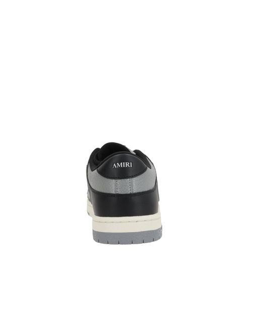 Amiri Black Skel Lace-Up Sneakers for men