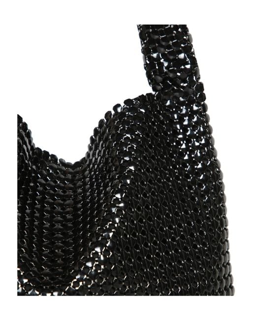 Rabanne Black Pixel Tote Bag