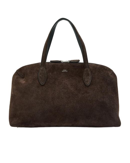 Totême Brown Suede Tote Bag