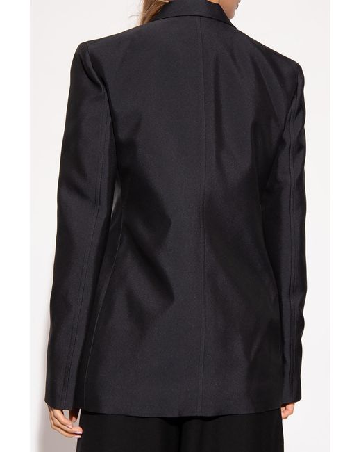 Jil Sander Blue Long-Sleeved Single-Breasted Blazer