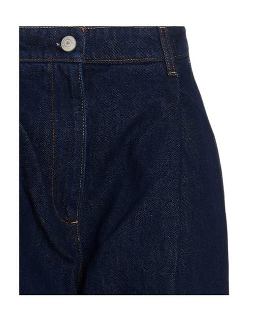 Magda Butrym Blue Belt-Loop Jeans