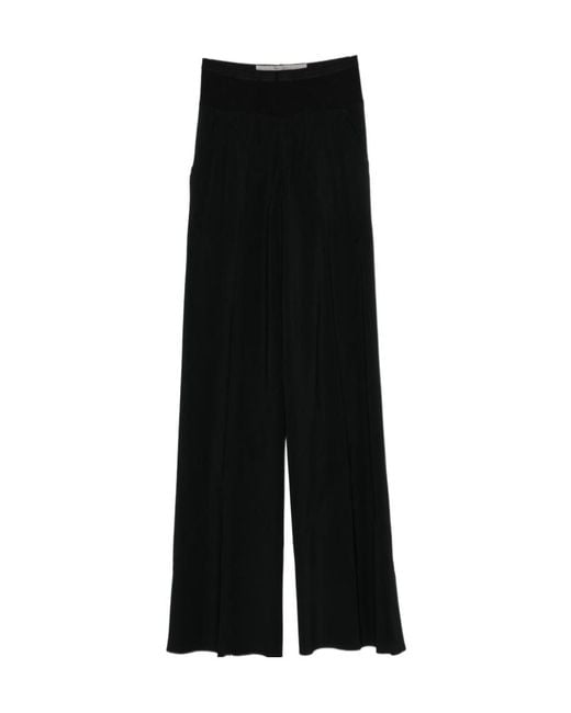 Rick Owens Black Wide Leg Trousers