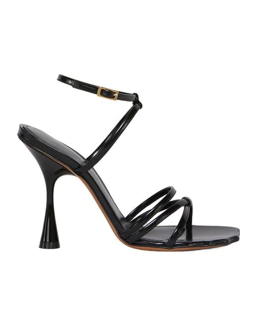 Marni Black Leather Sandals