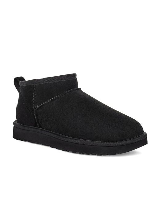 Ugg Black Logo Snow Boots