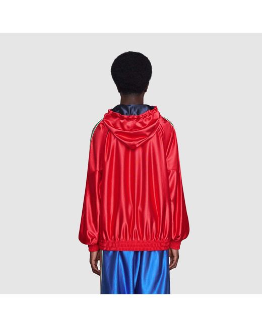 Gucci Red Web G Patch Hoodie for men