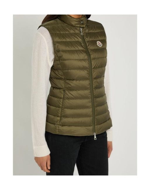 Moncler Green Logo Down Vest