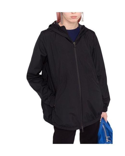 Herno Black Laminar Windstopper Hooded Jacket