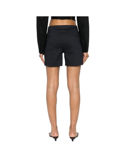 Theory Black Tailored Short Shorts