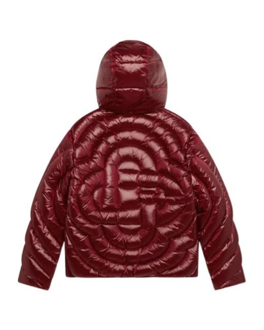 Casablanca Red Quilted Down Puffer Jacket for men
