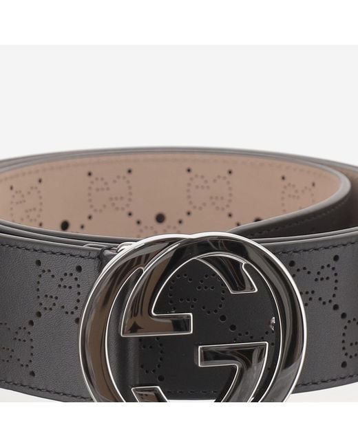 Gucci Black Buckle Belt for men