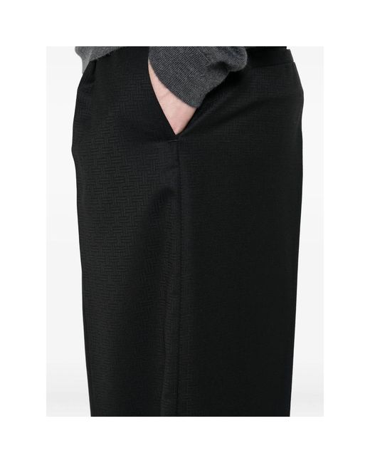 KENZO Black Weave' Wide Leg Pants