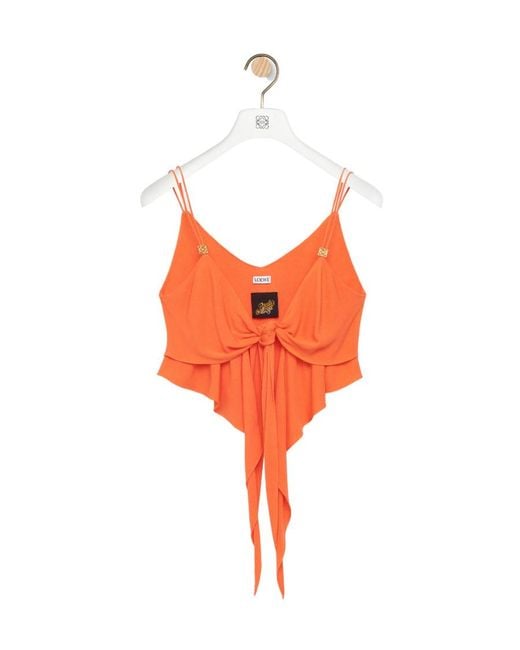 Loewe Orange Double Layer Top