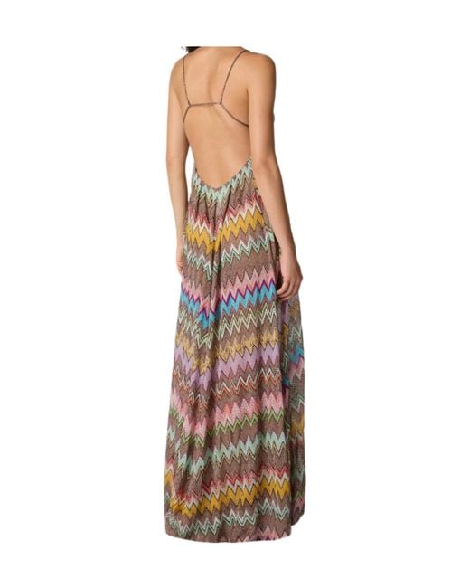 Missoni Metallic Zig Zag Maxi Dress