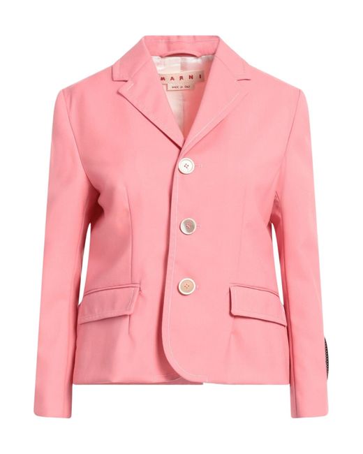 Marni Pink Single-Breasted Blazer
