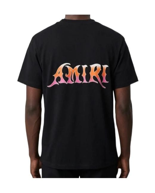 Amiri Black Ma Surf Logo T-Shirt for men