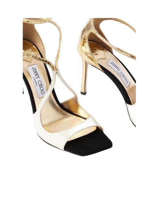 Jimmy Choo Metallic Leather Sandals