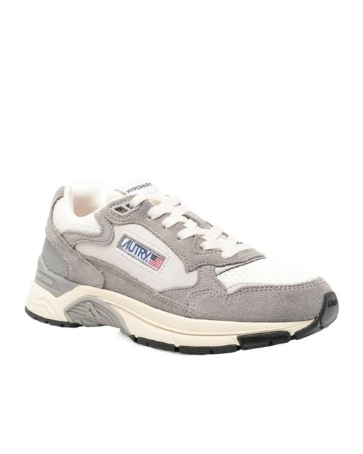 Autry White Hyperway Mesh Low-Top Sneakers