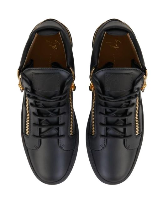 Giuseppe Zanotti Black High-Top Skate Shoes for men