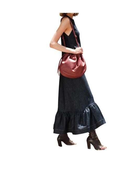Zeus + Dione Blue Daphne Sleeveless Midi Dress